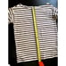Everlane Women Long Sleeve Thin Burgundy Striped Tee Size XS, Heavy Weight Knit