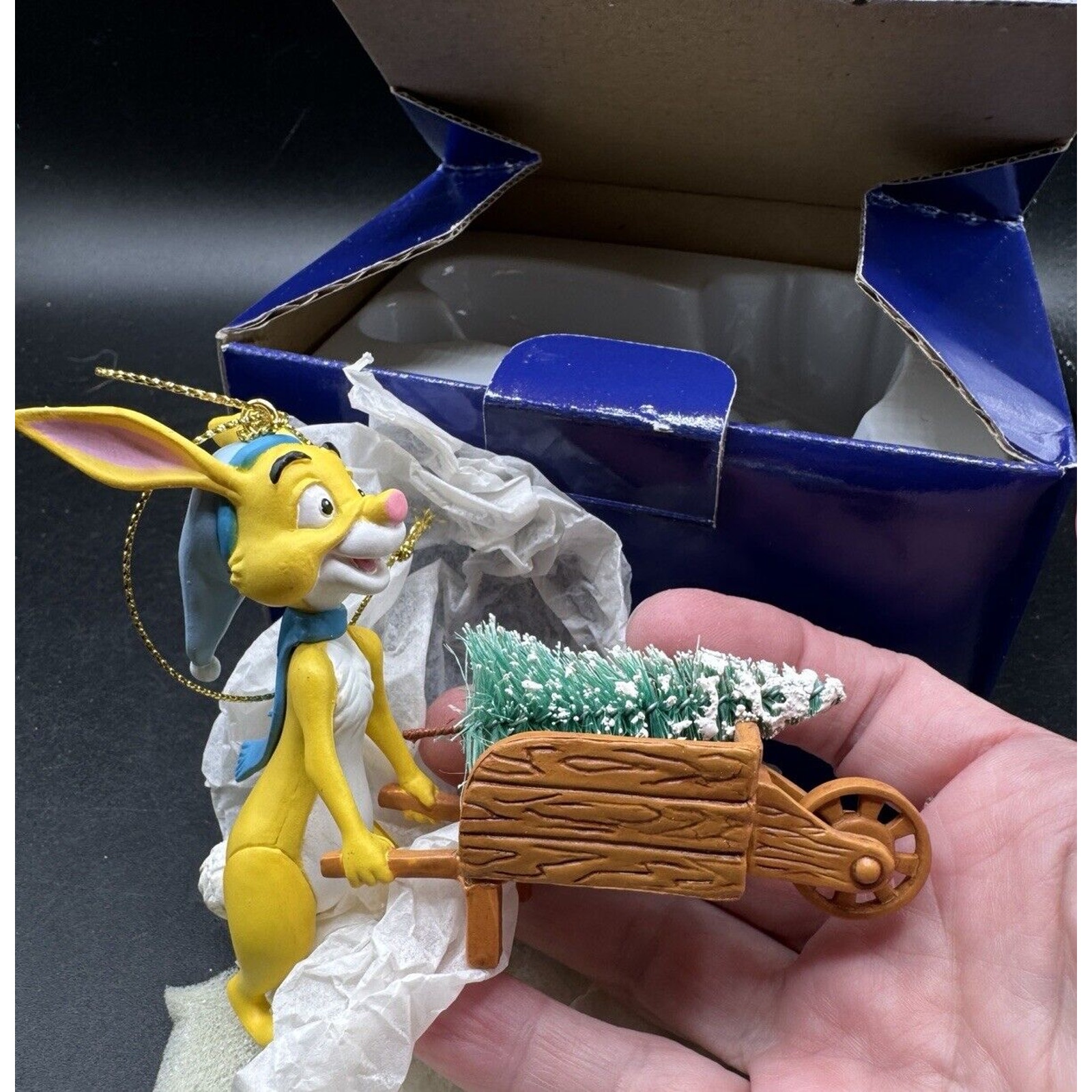 Grolier Presidents Edition Disneys Winnie the Pooh Rabbit Christmas Ornament NIB