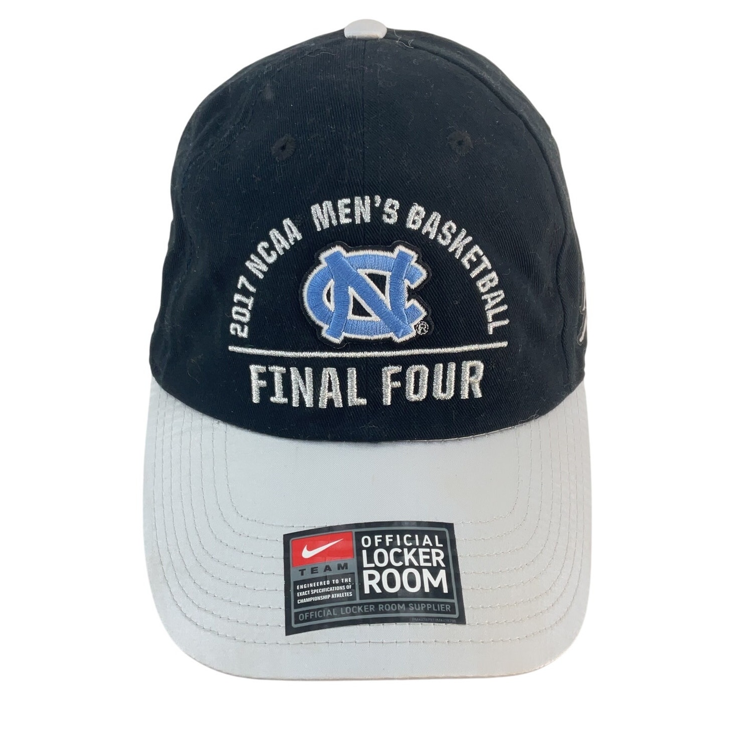 Nike NCAA 2017 North Carolina Men's Baseball Cap Black/Gray Acrylic One Size NWT