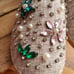 NEW SHEIN Sz 8/39 Flat Slip On Espadrille Shoes With Rinestones And Pearls