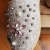 NEW SHEIN Sz 8/39 Flat Slip On Espadrille Shoes With Rinestones And Pearls