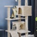 53 Beige Cat tree Tower Cats Scratcher Play House Condo Pet House Fun Safe Use