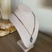 Anthropologie silver & gold mixed metal & exposed geode necklace