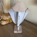 Anthropologie silver & gold mixed metal & exposed geode necklace