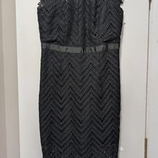Bardot black lace dress size 6