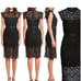 Bardot black lace dress size 6