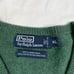 Polo Ralph Lauren Mens Green 100% Lambs Wool V Neck Pullover Sweater XL L041222