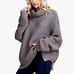 Blushing Heart - Chunky Knit Turtleneck Sweater