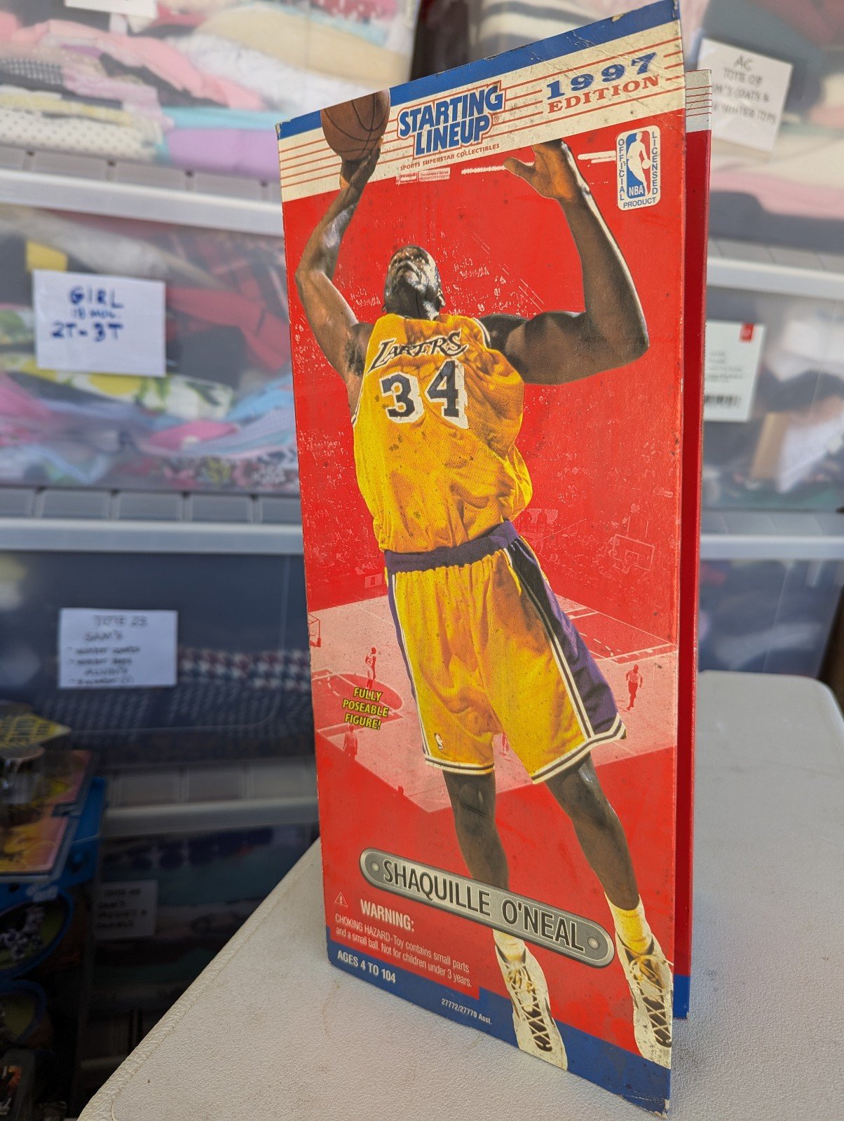 1997 Shaquille Oneal Shaq 12 Inch Starting Lineup La Lakers Kenner