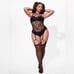 Plus Fishnet Bodystocking Lingerie