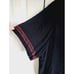 Bila 1XP Black Embroidered Top Women's Plus Boho Peasant S/S Vtg Shoulder Pads