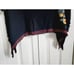 Bila 1XP Black Embroidered Top Women's Plus Boho Peasant S/S Vtg Shoulder Pads