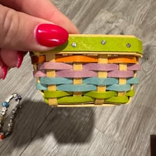 Longaberger mini berry basket summer colors