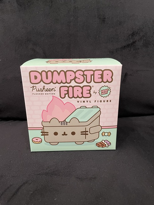 100 Soft Dumpster Fire Pusheen Flocked Edition DF-059