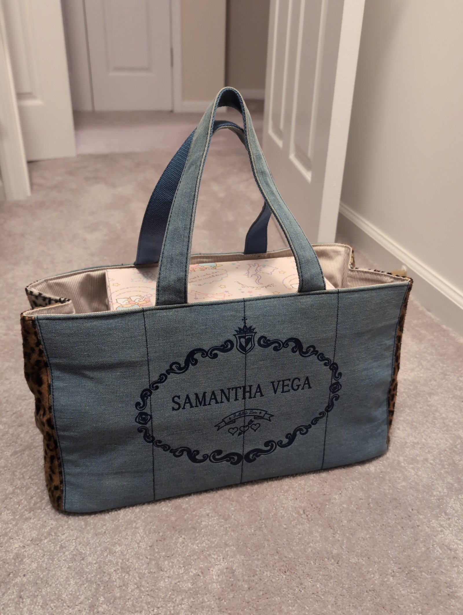 Samantha Vega tote bag large Blue Jean