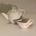 Grace’s Tea ware Porcelain Teapot & Creamer 1 qt Strawberry Teapot 1 C Creamer