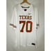 Nike UT Longhorns Football NCAA Personalized Ochoa #70 Icy White Jersey XXL
