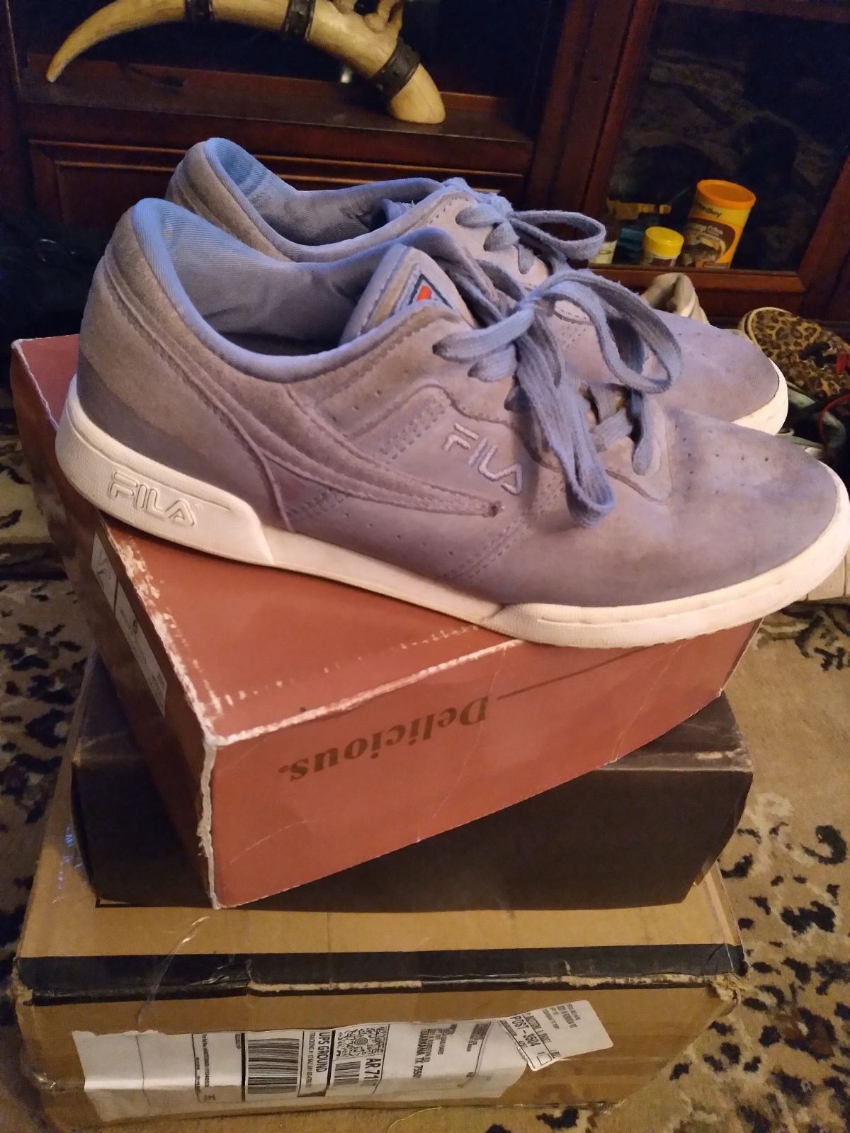 suede fila shoes