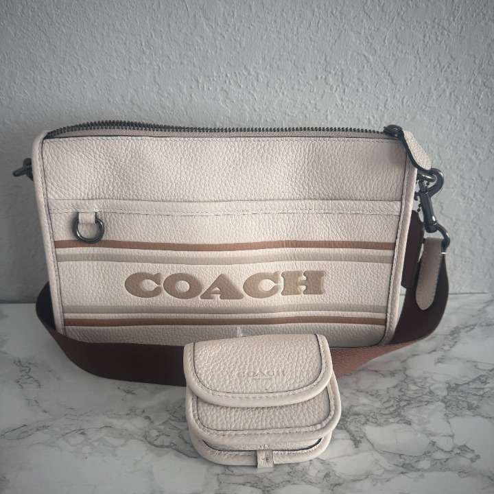 Coach Heritage Convertible Crossbody With Coach Stripe cg998