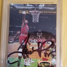 1992 Scottie pippen auto slabbed