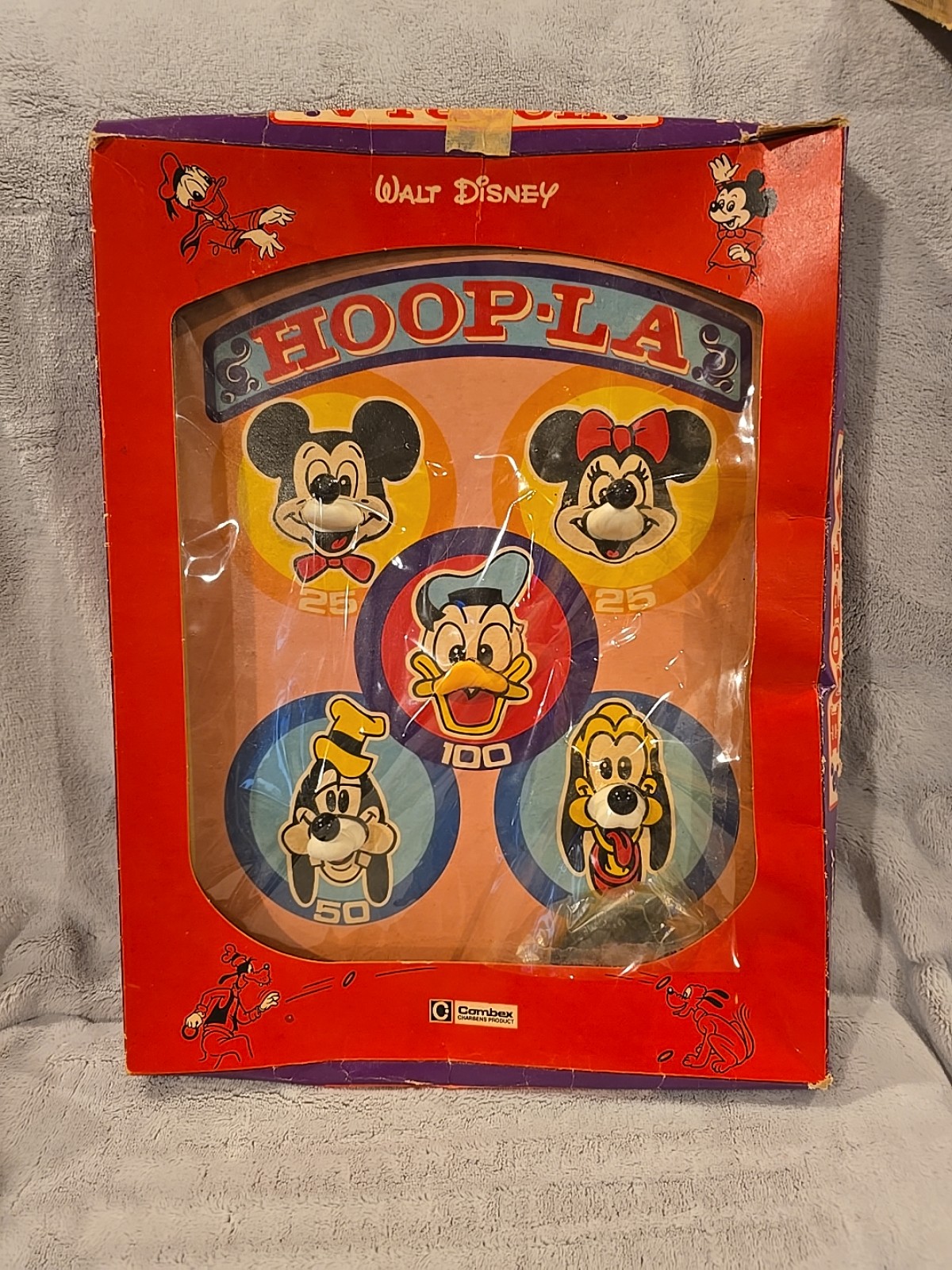 Rare Vintage Walt Disney HOOP-LA Ring Toss Game Combex Children's Co 1960s