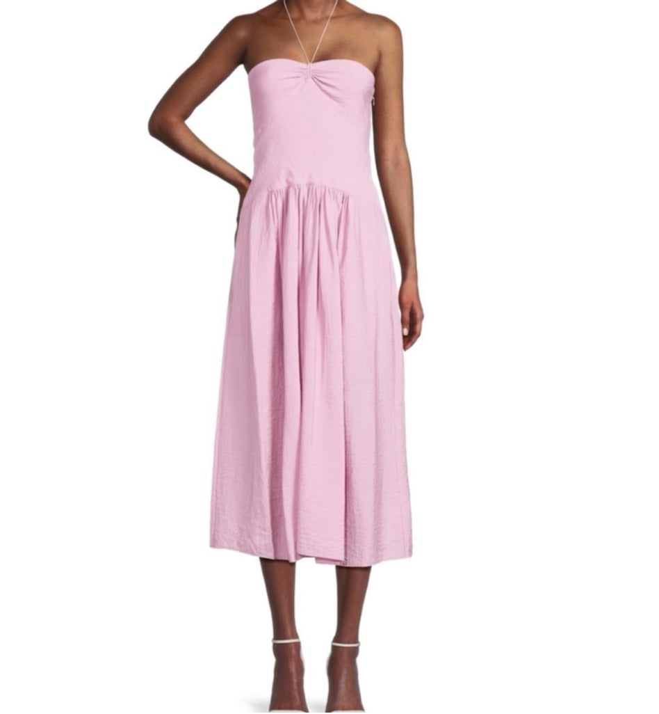 Vince Halter Strapless Midi Dress Size M 445 Lavandería