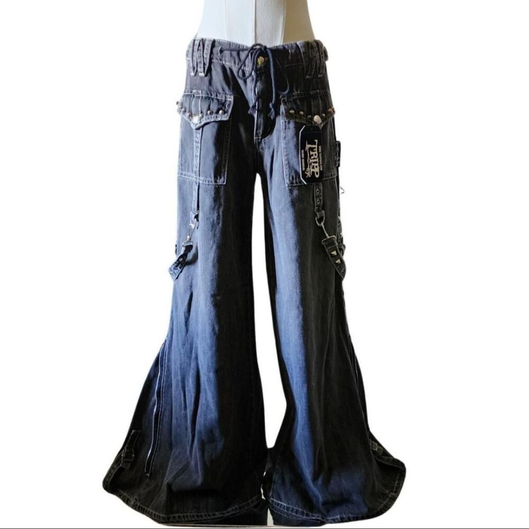 Tripp NYC Studded Power Black Denim Pants