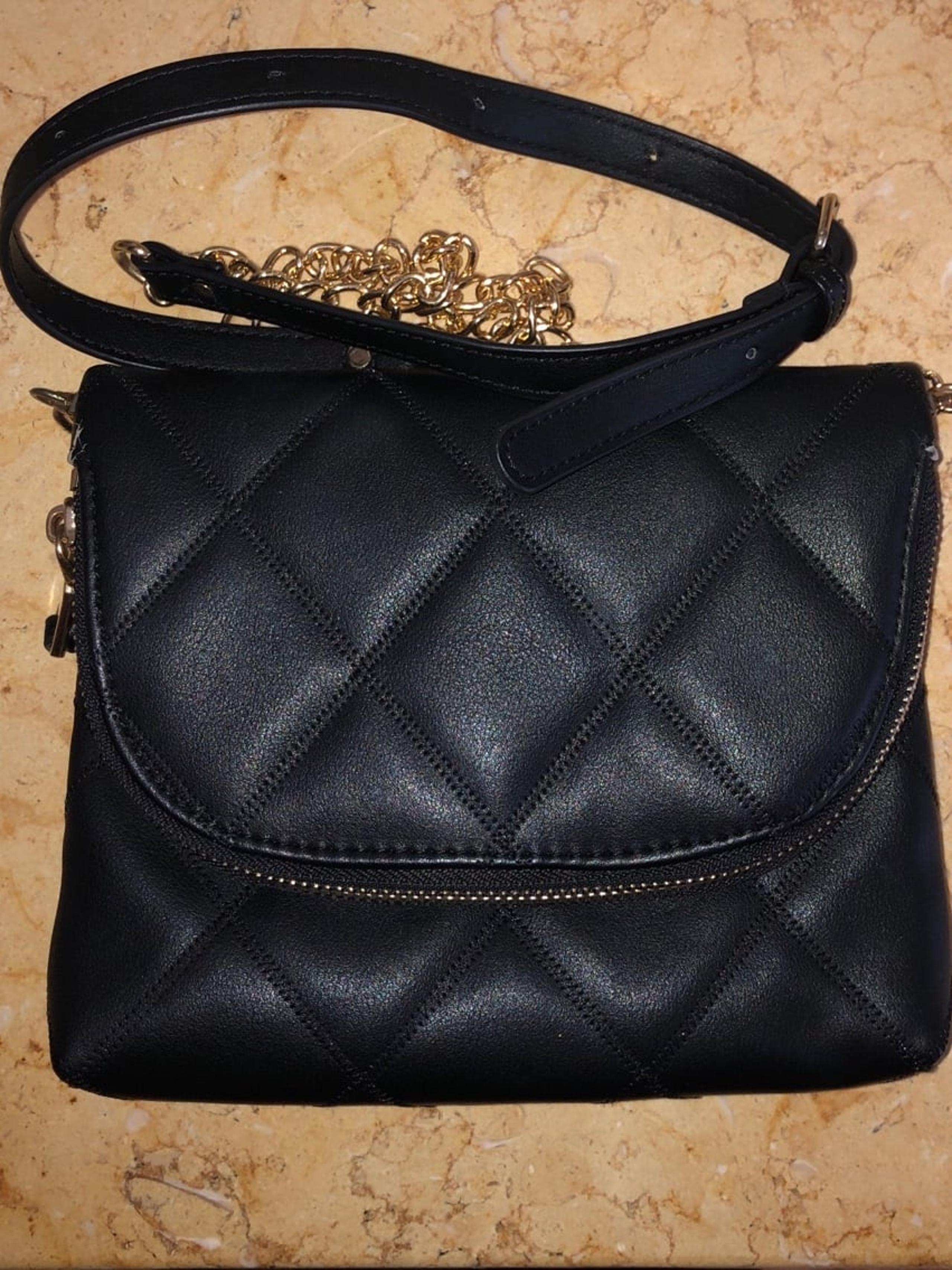 Quilted Faux Leather Crossbody Handbag
