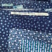 VTG '80's Log Cabin Cheater Quilt Spring Mills Inc 44 W X 132 L Blue NOS