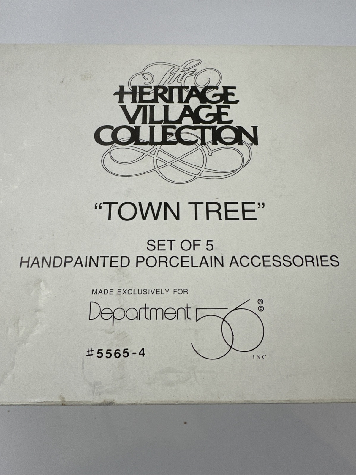 Dept 56 Heritage Village Collection Town Tree Set of 5 5565-4 NEW IN BOX!!