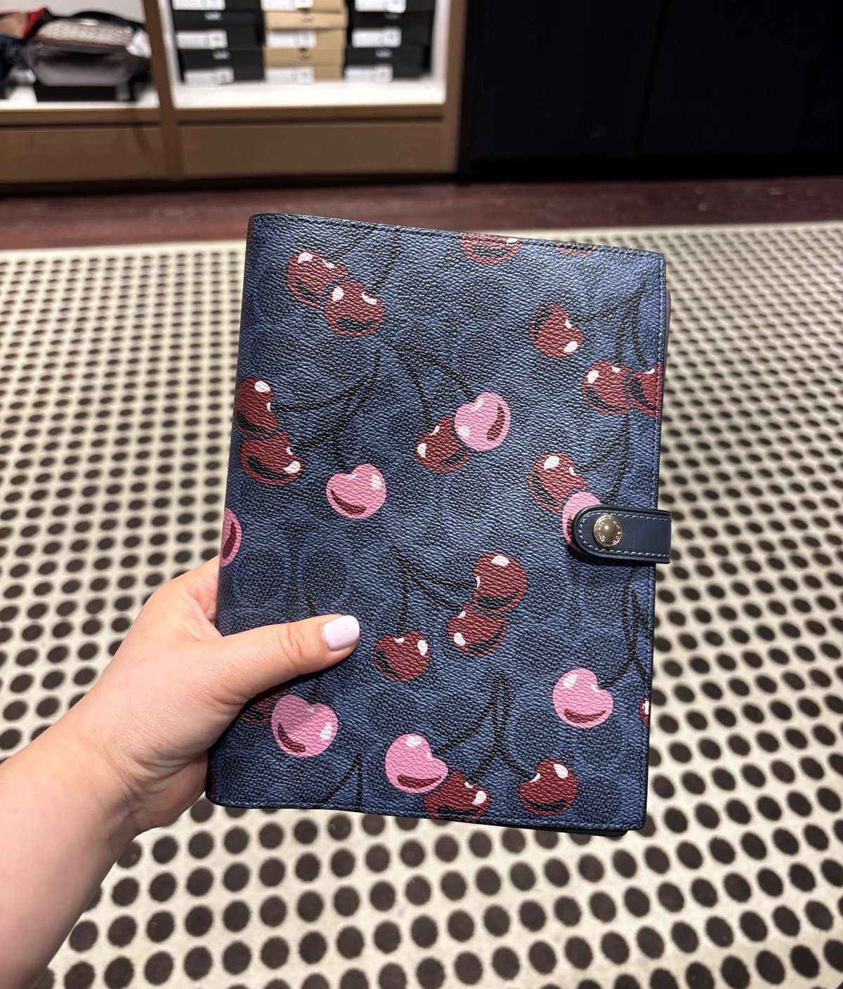 Coach Notebook Signature PVC With Cherry Print