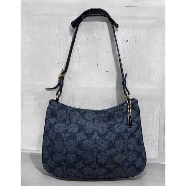 Vintage Coach 8307 Girlie Signature Wool Hobo Bag