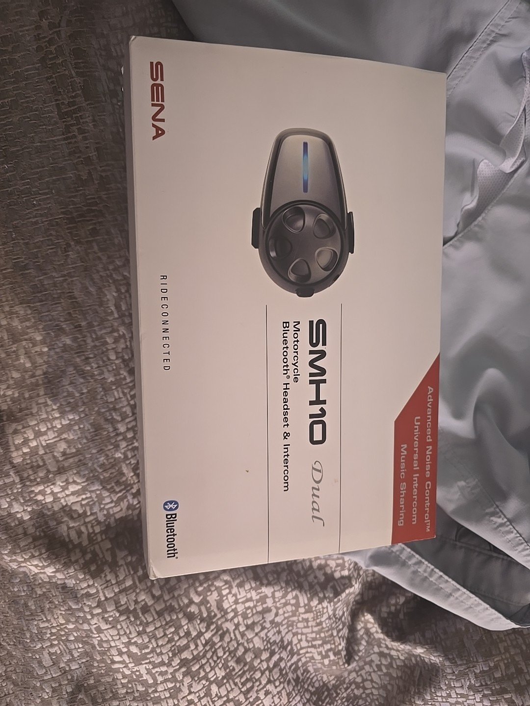 Sena SMH10D-10 Motorcycle Bluetooth Headset / Intercom (Dual), Black