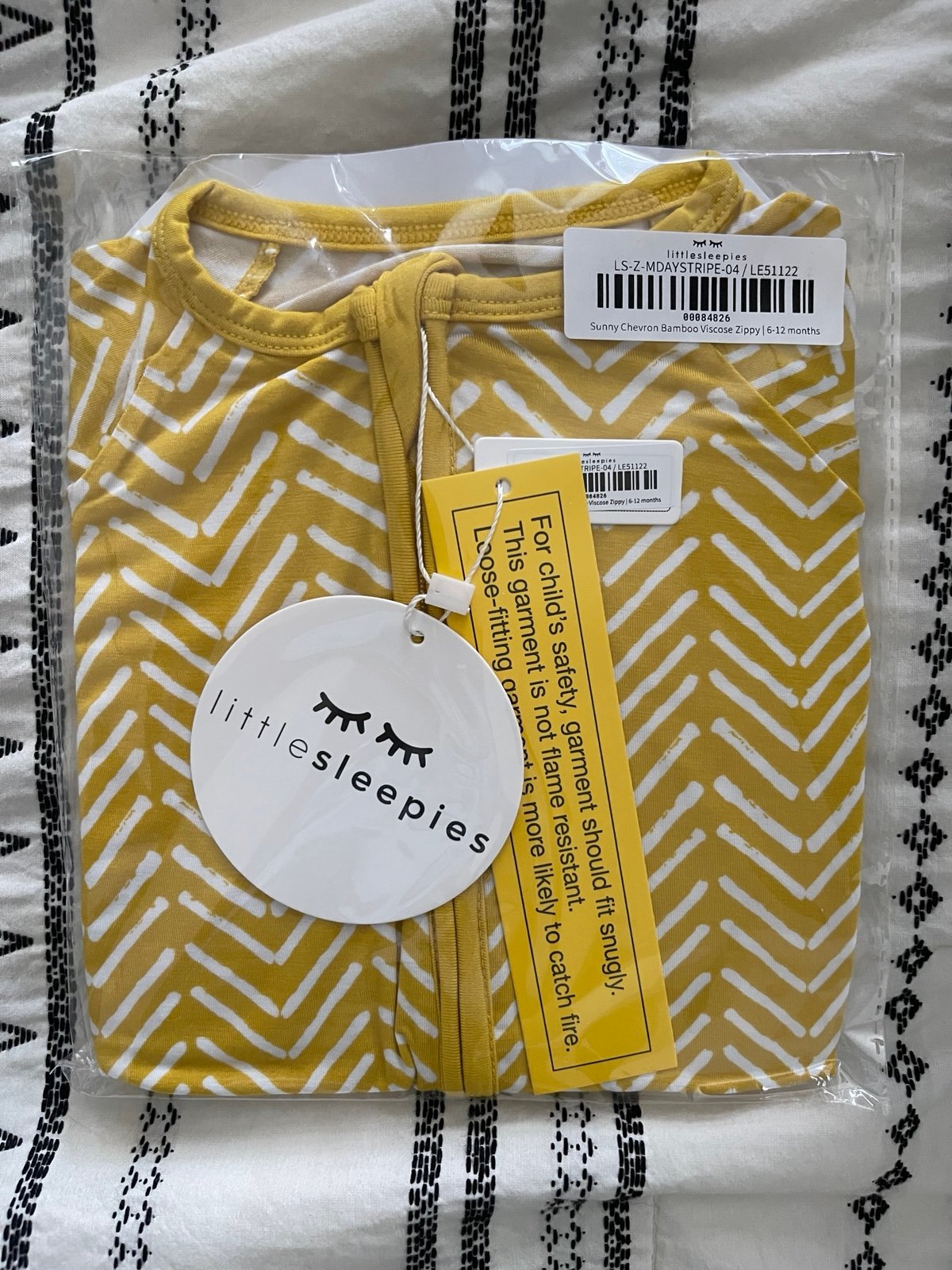 Little Sleepies Sunny Chevron Bamboo Zippy