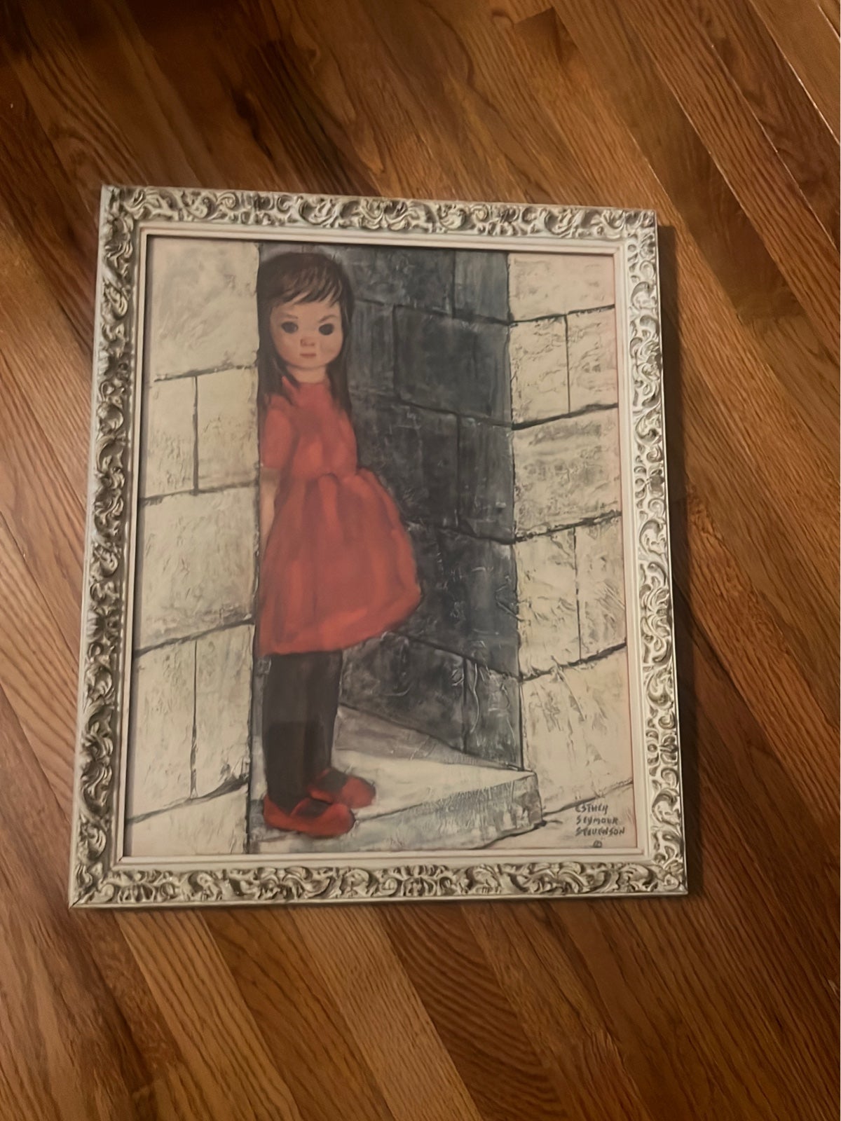 Esther Seymour Stevenson Painting In Glass Frame