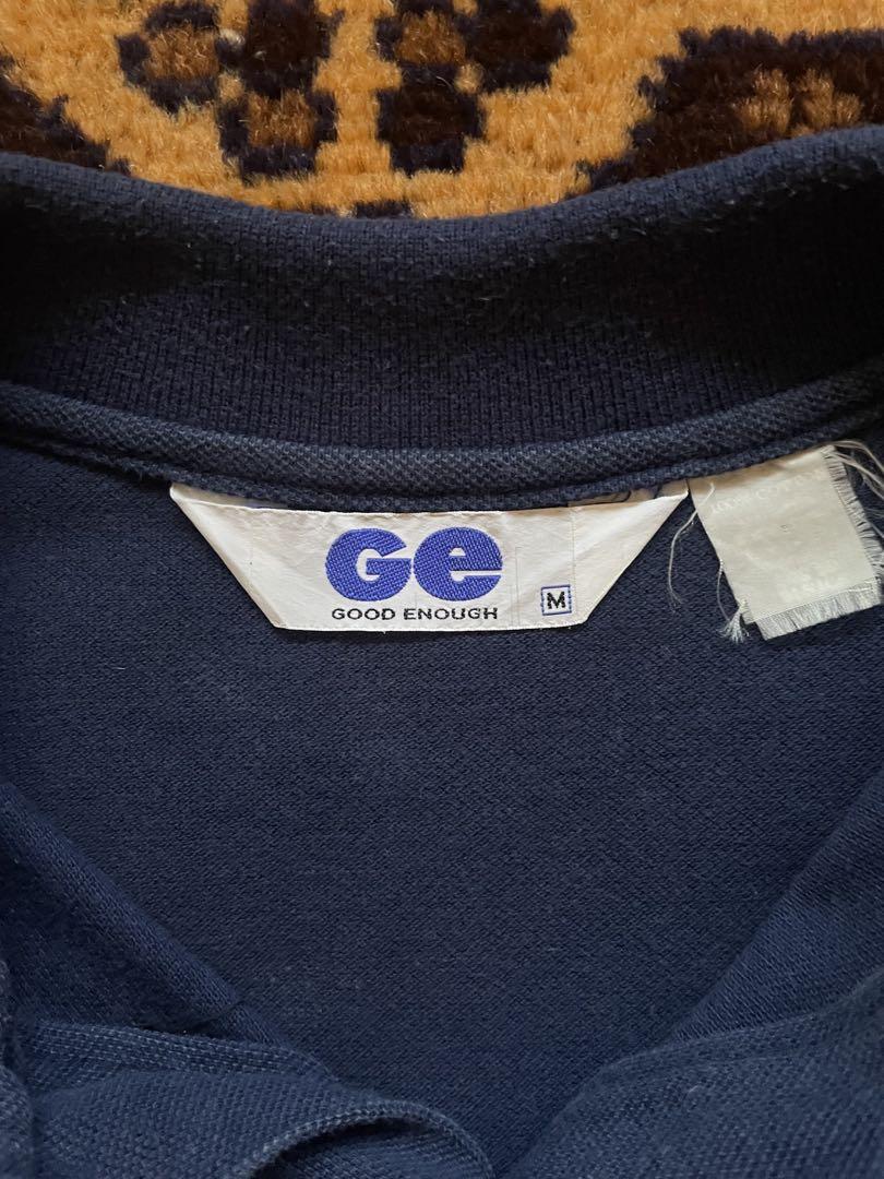 Rare 90s GOODENOUGH Navy S/S Polo Shirt