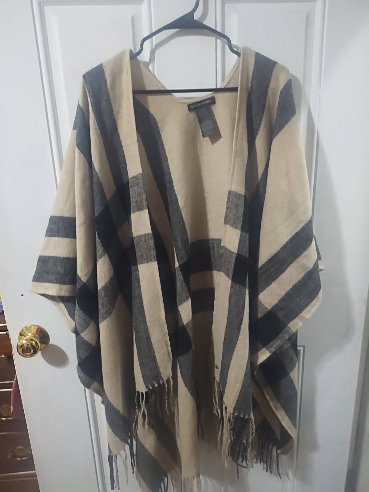 Women's striped banana Republic cardigan shawl