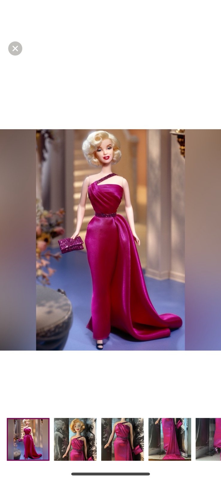 Barbie - Marilyn Monroe in How to marry a Millionaire Doll.