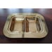 Vintage DIRILYTE Sectioned Serving Dish Solid Bronze - RARE