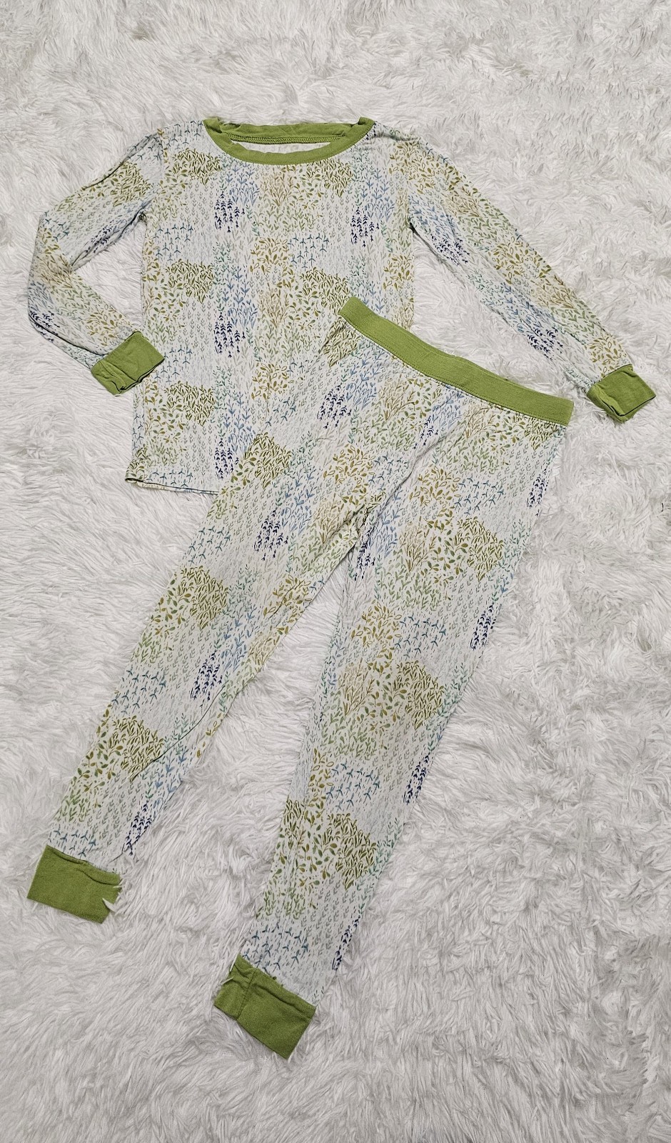Little Sleepies BOTANICAL GARDENS Two Piece Pajama Set 4T NWOT NEW