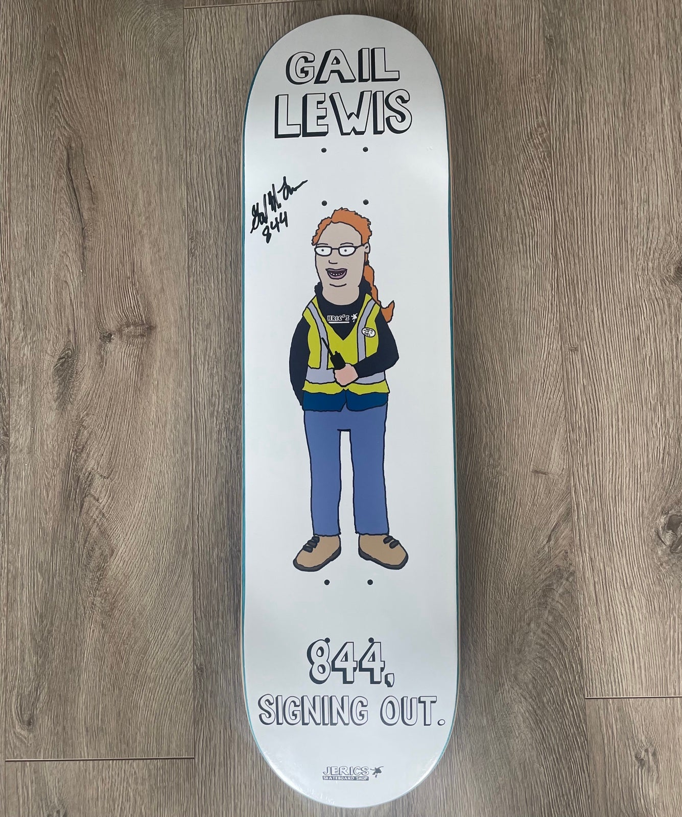 GAIL LEWIS SIGNED WALMART SKATEBOARD DECK LIMITED TO 100 PIECES! RARE! TIKTOK