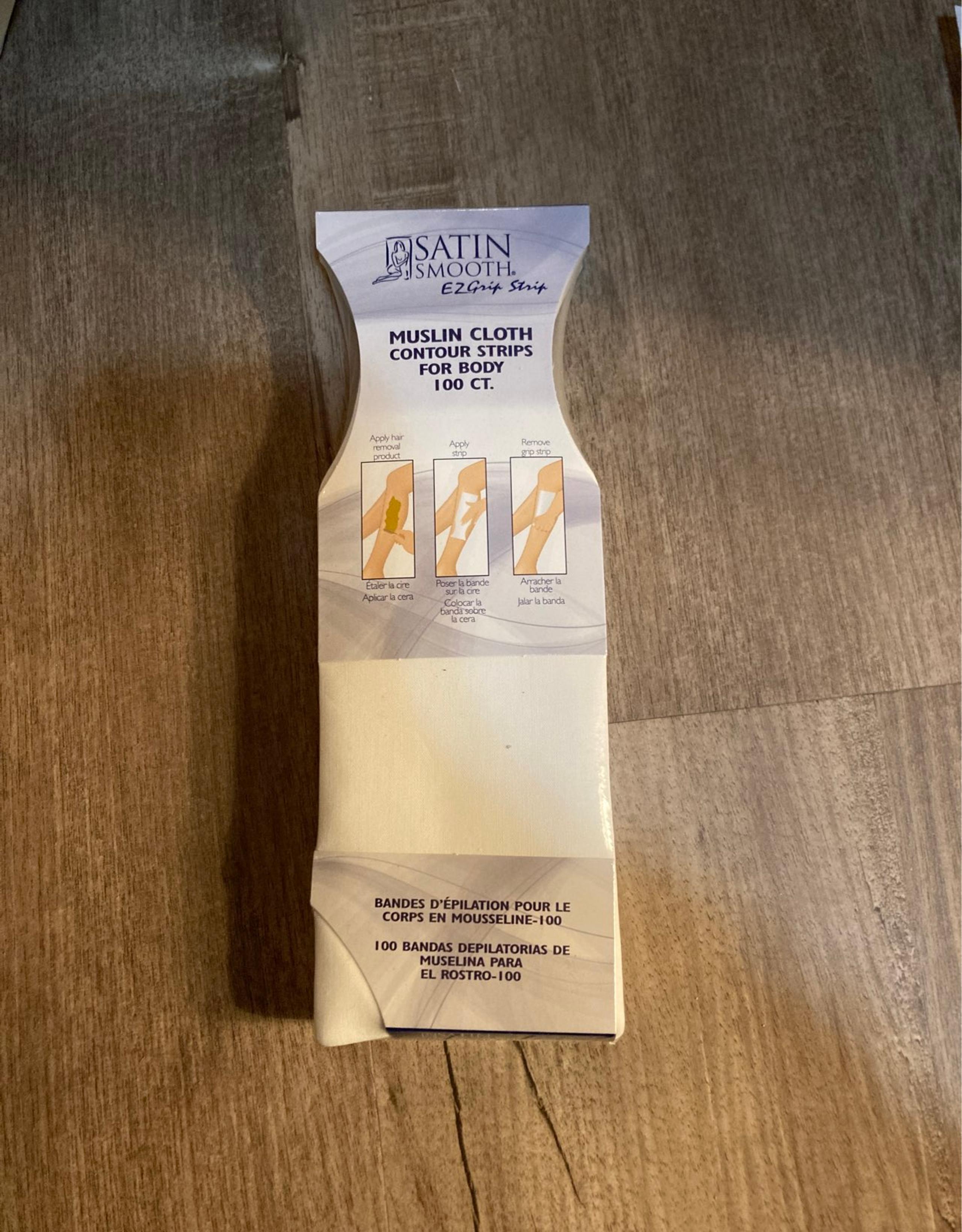 Satin Smooth Muslin cloth contour strips