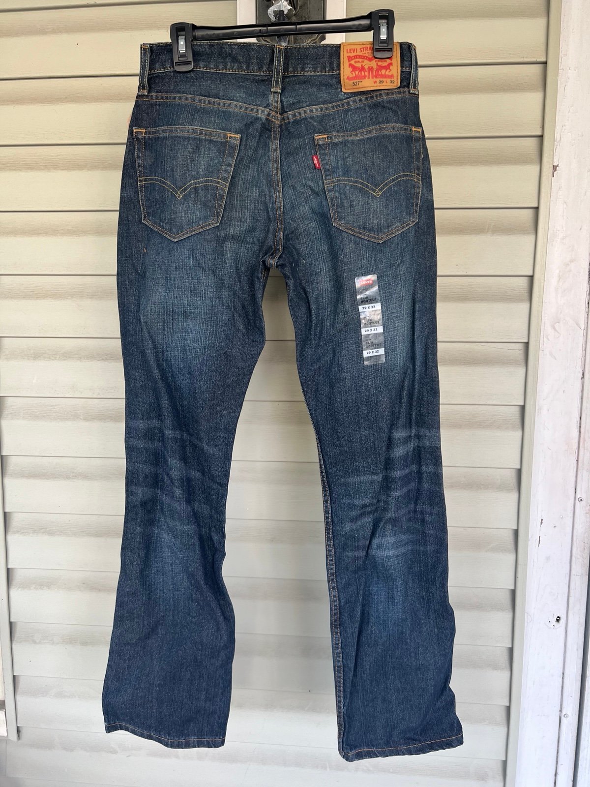 Levis 527 Jeans Mens 29x32 Medium Wash Mid Rise Slim Bootcut Whiskered NWT