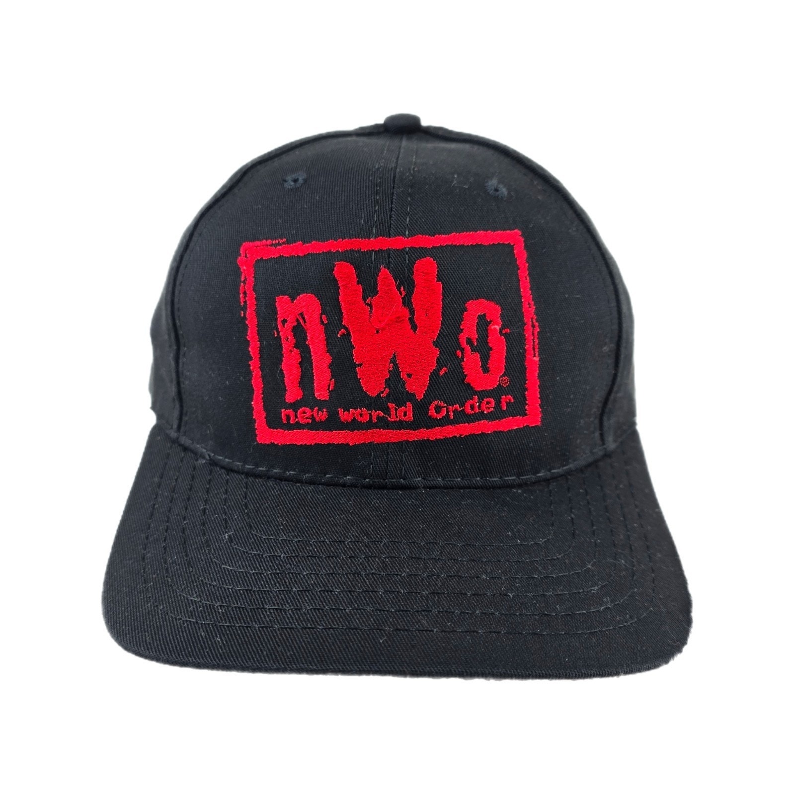 Vintage 90s New World Order NWO Wrestling Snapback Hat WCW WWF WWE Racing Champ