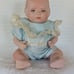 Vintage Porcelain Baby Doll - Hand Painted - Approximately 5 inches tall