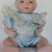 Vintage Porcelain Baby Doll - Hand Painted - Approximately 5 inches tall