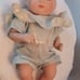 Vintage Porcelain Baby Doll - Hand Painted - Approximately 5 inches tall