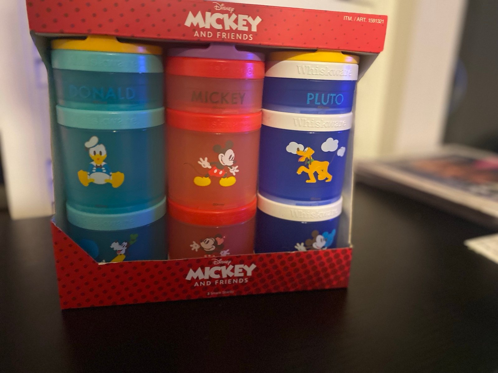 Disney Mickey mouse snack stacker cups 3Pk
