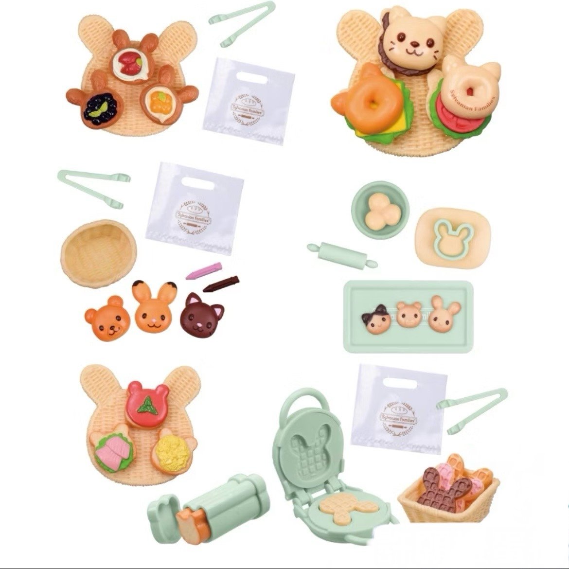 C473 Tarlin Calico Critters Sylvanian Families Bakery Bread Miniature Toy Japan