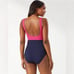 NWT Tommy Bahama Island Cays Colorblock Wrap-Front One-Piece Swimsuit